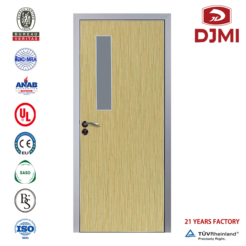 إعدادات جديدة Cpl Wooden Classroom Flush Melamine Door مصنع صيني مغلفة بالزجاج الخشبي الخشب ذات نوعية جيدة جلد باب الميلامين جودة عالية خشبي صوتي MDF الداخلية رخيصة الميلامين باب الجلد